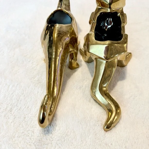 Shiny Gold Dinosaur Figurine Planter Set - Picture 7 of 8